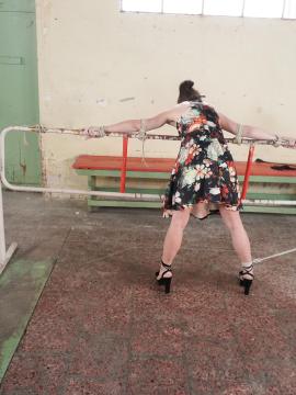 Lenna Ross tied up and dominated
