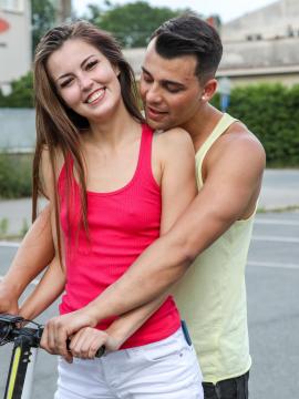 Cute teen fucking a lucky stranger — photo 2 of 23