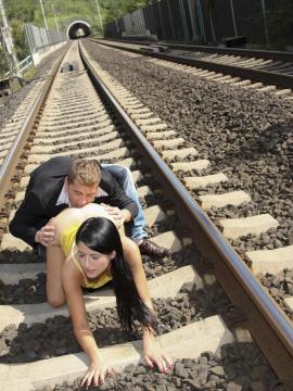 Lucy gets her ass slammed in public — photo 4 of 24