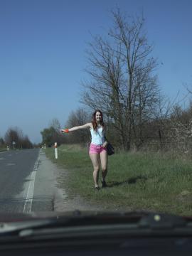 Young hitchhiker with great big ass banged — photo 3 of 24
