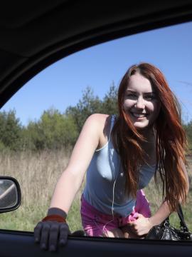 Young hitchhiker with great big ass banged — photo 4 of 24