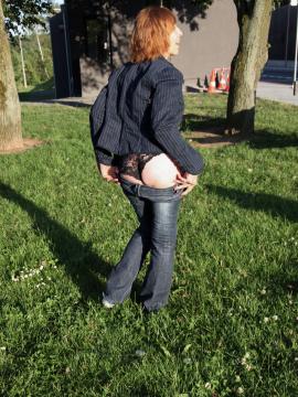 Horny old slut sucks everyone in public — photo 8 of 24