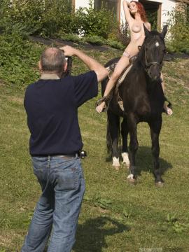 Ariel - Horse BTS (96x) — photo 21 of 96