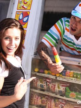 Slut loves ice cream and cum — photo 1 of 22