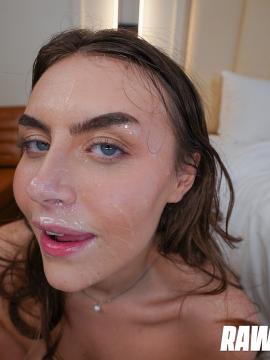 Brunette Babe Selina Bentz Receives Facial After Intense Pussy Pounding P - The brunette babe takes off her bra — photo 14 of 15