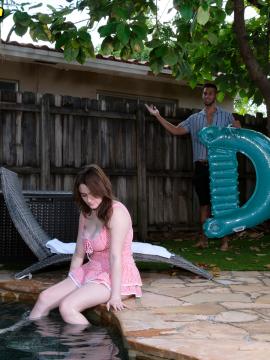 Teen newcomer Lilibet gets her curves worshiped by a stud before he fucks her pussy and jizzes on her DD-cup boobs and face. — photo 2 of 16