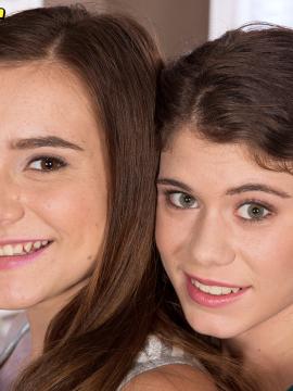 Kharlie Stone and Lexy Lotus double-team a porno stud in an explosive, erotic teenage threesome. — photo 8 of 16