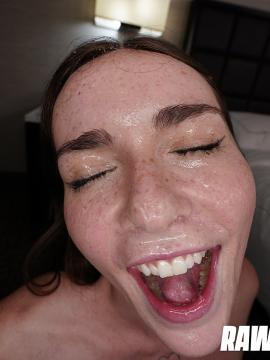 Small-Titted Tess Thompson Ends Hot Fuck With A Messy Facial P - The brunette slut strips down — photo 14 of 15