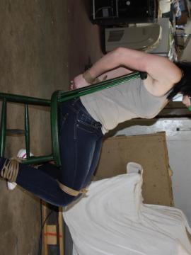 Julia Chair-tied Ballgagged