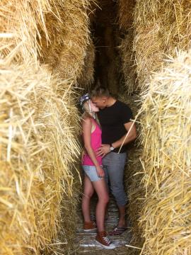 Claudia fucking in bales of hay — photo 5 of 24