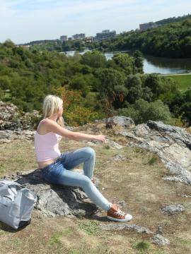 Young lesbians making out in public — photo 1 of 24