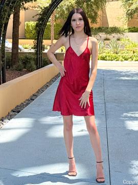 Skimpy Red Dress — photo 4 of 15