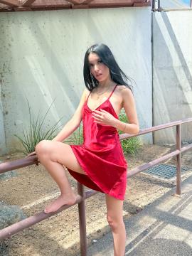 Skimpy Red Dress — photo 14 of 15