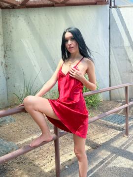Skimpy Red Dress — photo 15 of 15