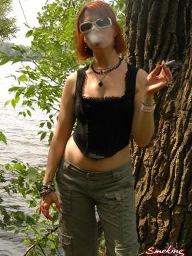 Smoking Mina — photo 14 of 15