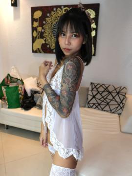 CUTE THAI EMO CHICK GETS CREAMPIE SURPRISE ON HIDDEN CAMERA — photo 1 of 16