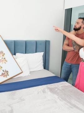 While her son's away, 48-year-old Billie Jean Austin fucks his friend — photo 1 of 16