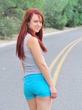 Amber naked on the street — photo 2 of 16
