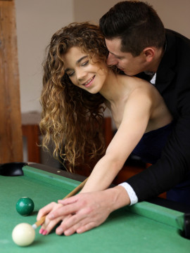 Curly haired cutie Sabrina Spice proves she excels at all kinds of games especially when it involves riding a hard cock — photo 5 of 16