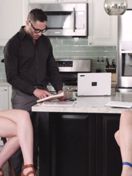 Alex Coal and Andi Rose have a private lesson with their hot teacher where they teach him about sex and threesomes — photo 2 of 16
