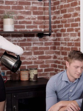 Lusty barista Eliza Ibarra gives her number to a hot guy who takes her home and satisfies her cock craving horny pussy — photo 1 of 16