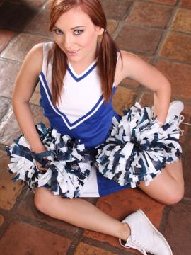 Naughty Cheerleader Dani Jensen Shakes Her Pom Poms — photo 3 of 15