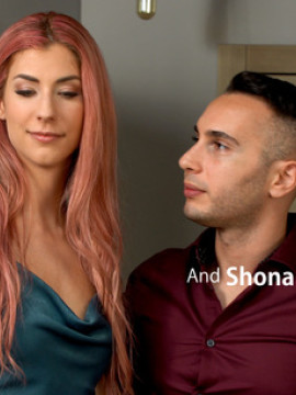Azazai surprises her boyfriend with a threesome with Shona River for a hardcore good time that leaves them all sated — photo 4 of 16