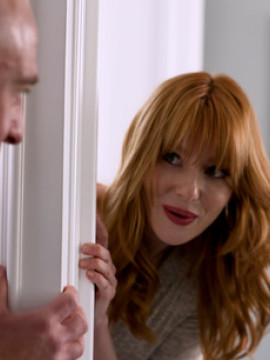 Playful redhead Lacy Lennon startles her lover and gives chase to earn herself a hot pussy pounding in her tight twat — photo 4 of 16