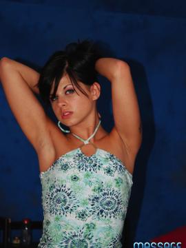 Hot 18 year old brunette gives a sensual massage, followed by a happy endi — photo 3 of 15