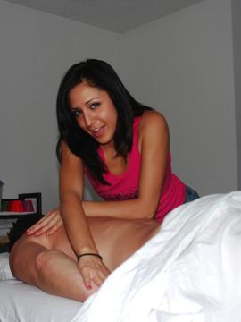 Hot 18 year old brunette gives a sexy massage! — photo 7 of 15